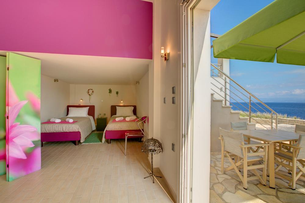 Villa Terra Del Nonno With Sea Views & Pool Gaios Chambre photo