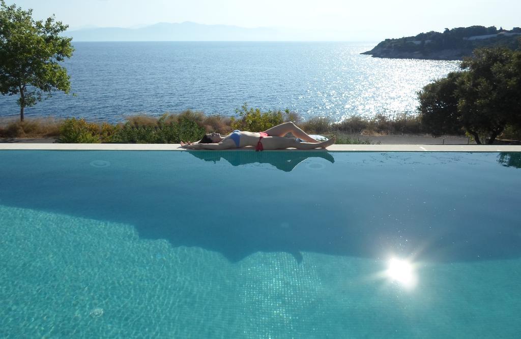 Villa Terra Del Nonno With Sea Views & Pool Gaios Chambre photo